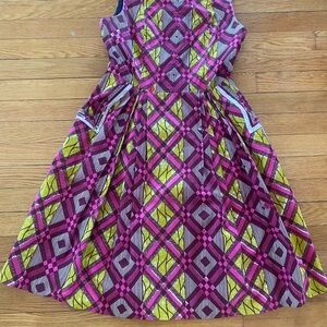 Zachary Smile Print Dress with Pockets